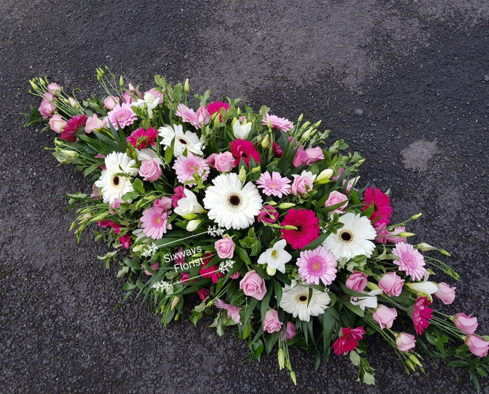gerbera mix casket