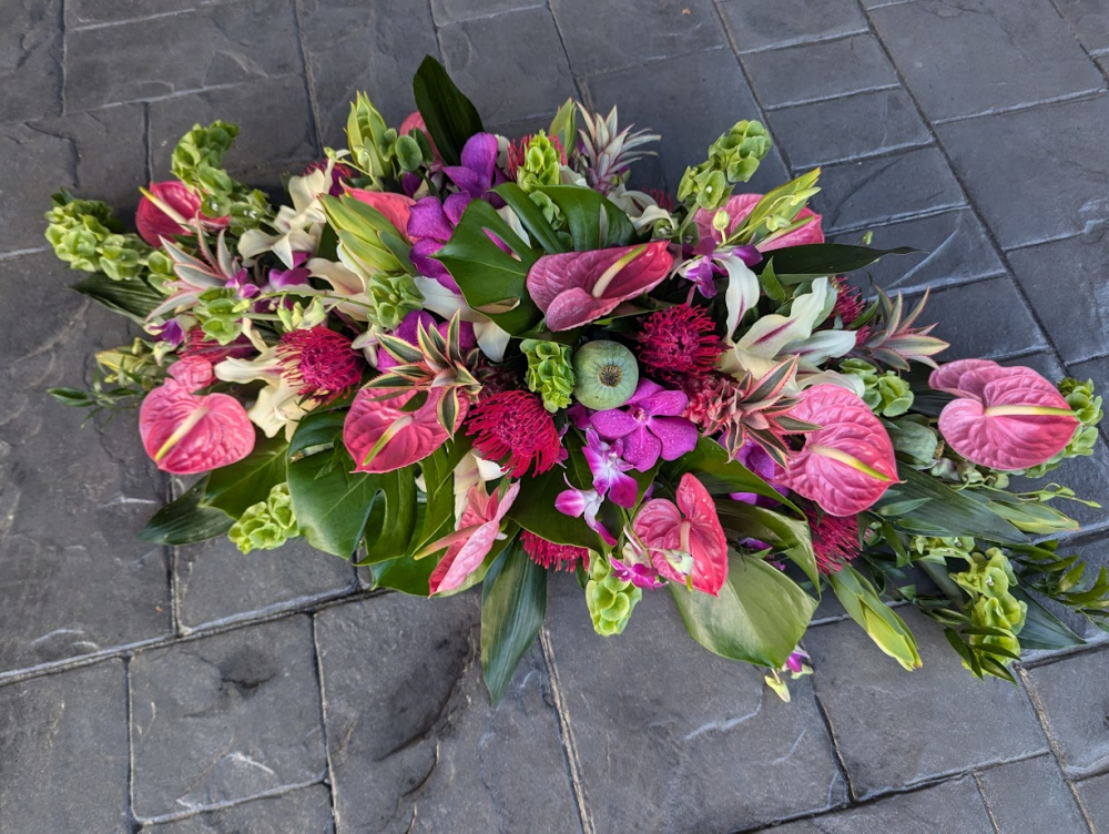 exotic flower casket  B