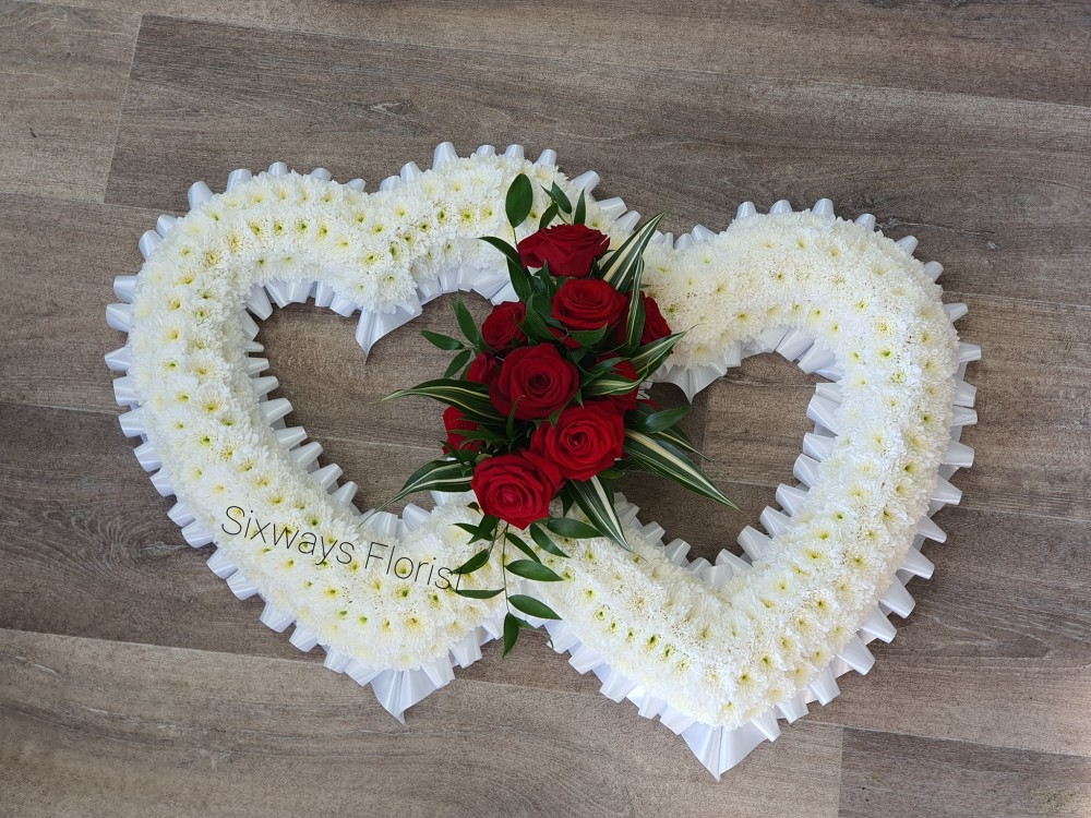 Double open based hearts(2 sizes)